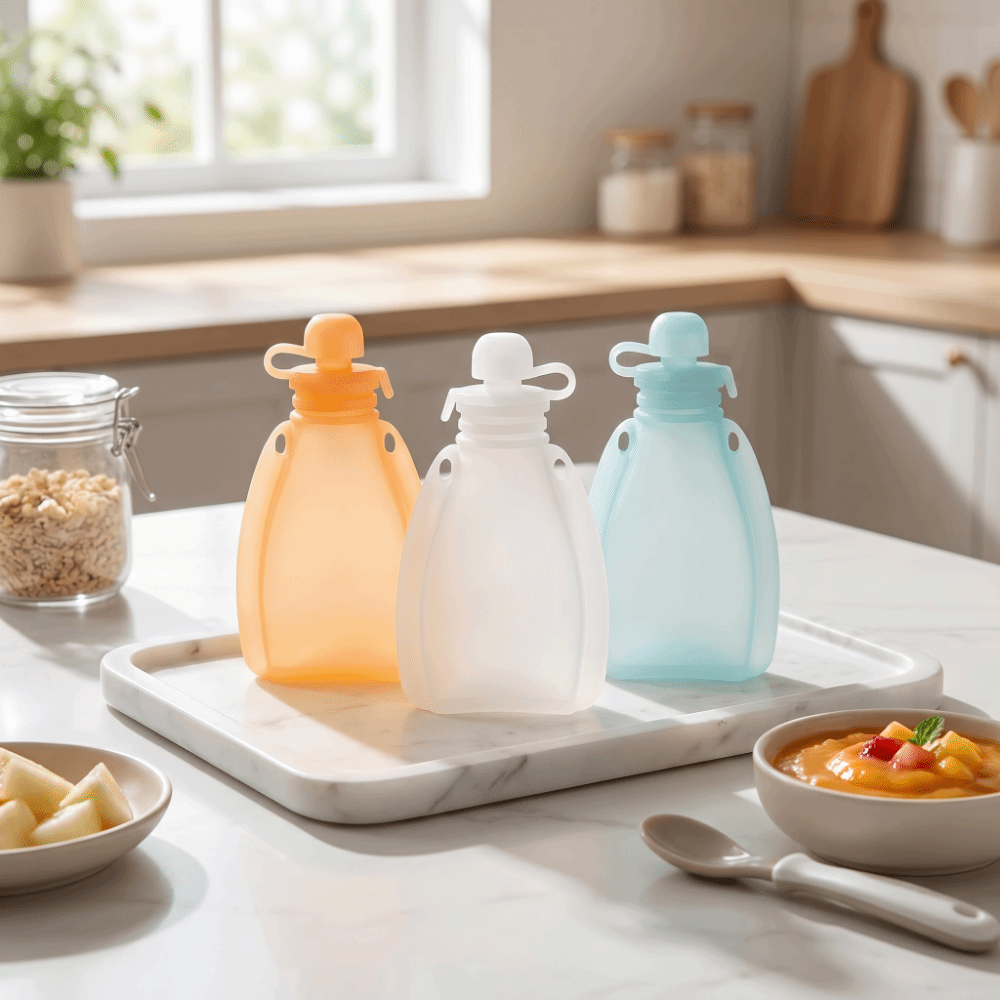 Non BPA Baby Food Pouch 120ml  - Baby Food Feeder บทวิจารณ์และราคา