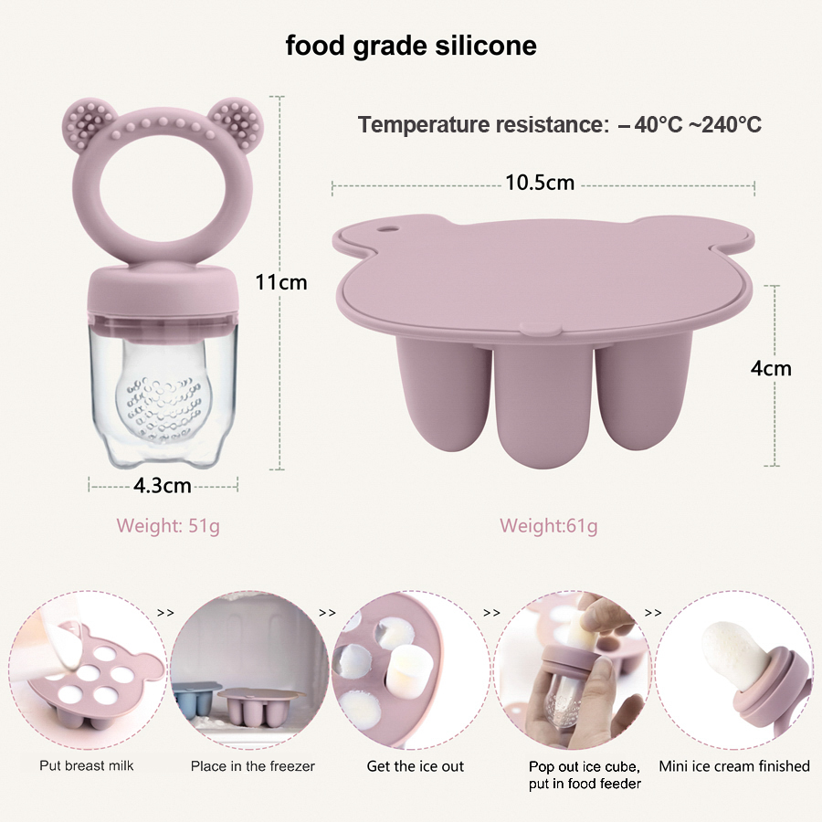 Baby Ice Cream Pops Silicone M - Baby Food Bites บทวิจารณ์และราคา