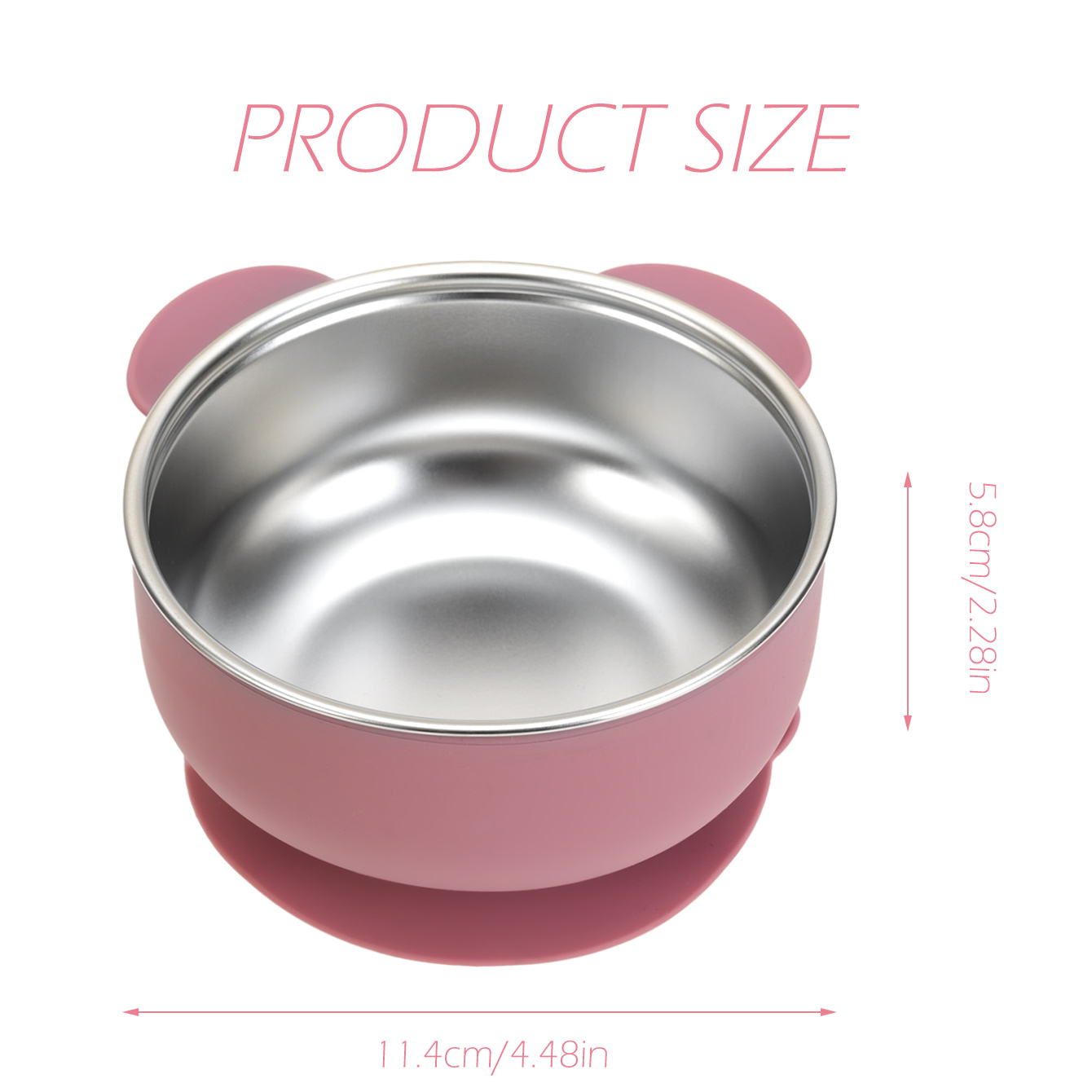 1PC Removable Silicone Stainle - Baby Food Dinner บทวิจารณ์และราคา