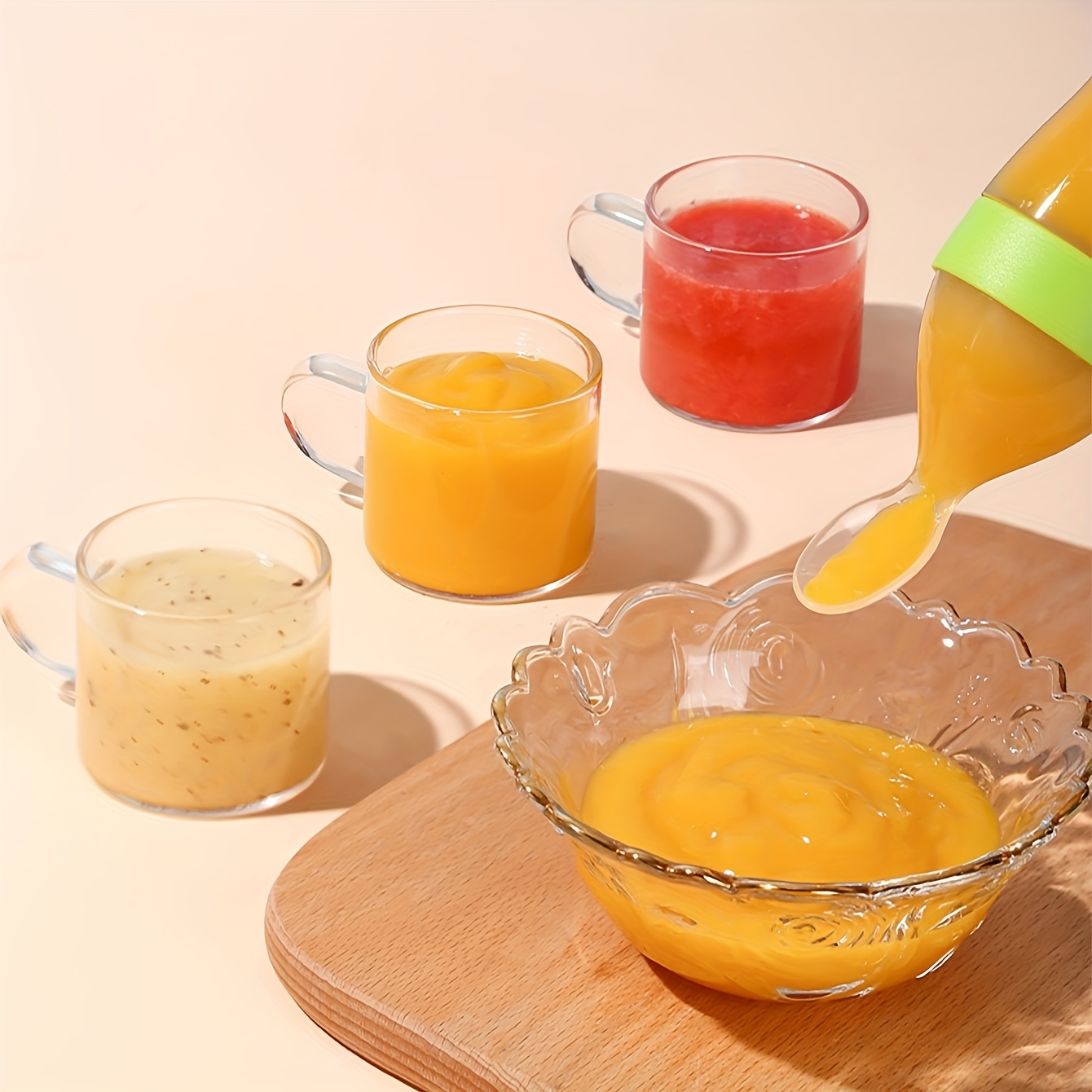 9pcs Feeding Cutlery:1 Silicon - Baby Food Feeder บทวิจารณ์และราคา