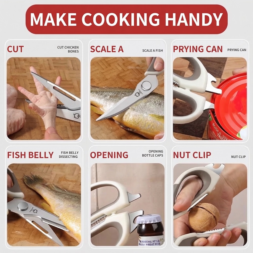 Household Multifunctional Kitc - Baby Food Scissors บทวิจารณ์และราคา