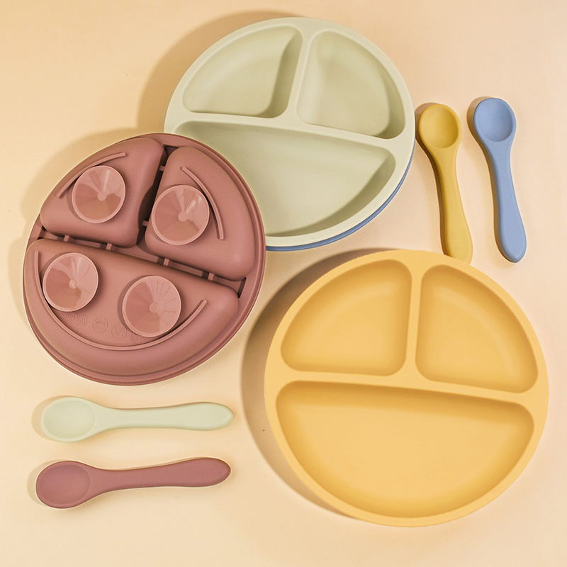 5Pcs Silicone Baby Feeding Set - Baby Food Dinner บทวิจารณ์และราคา