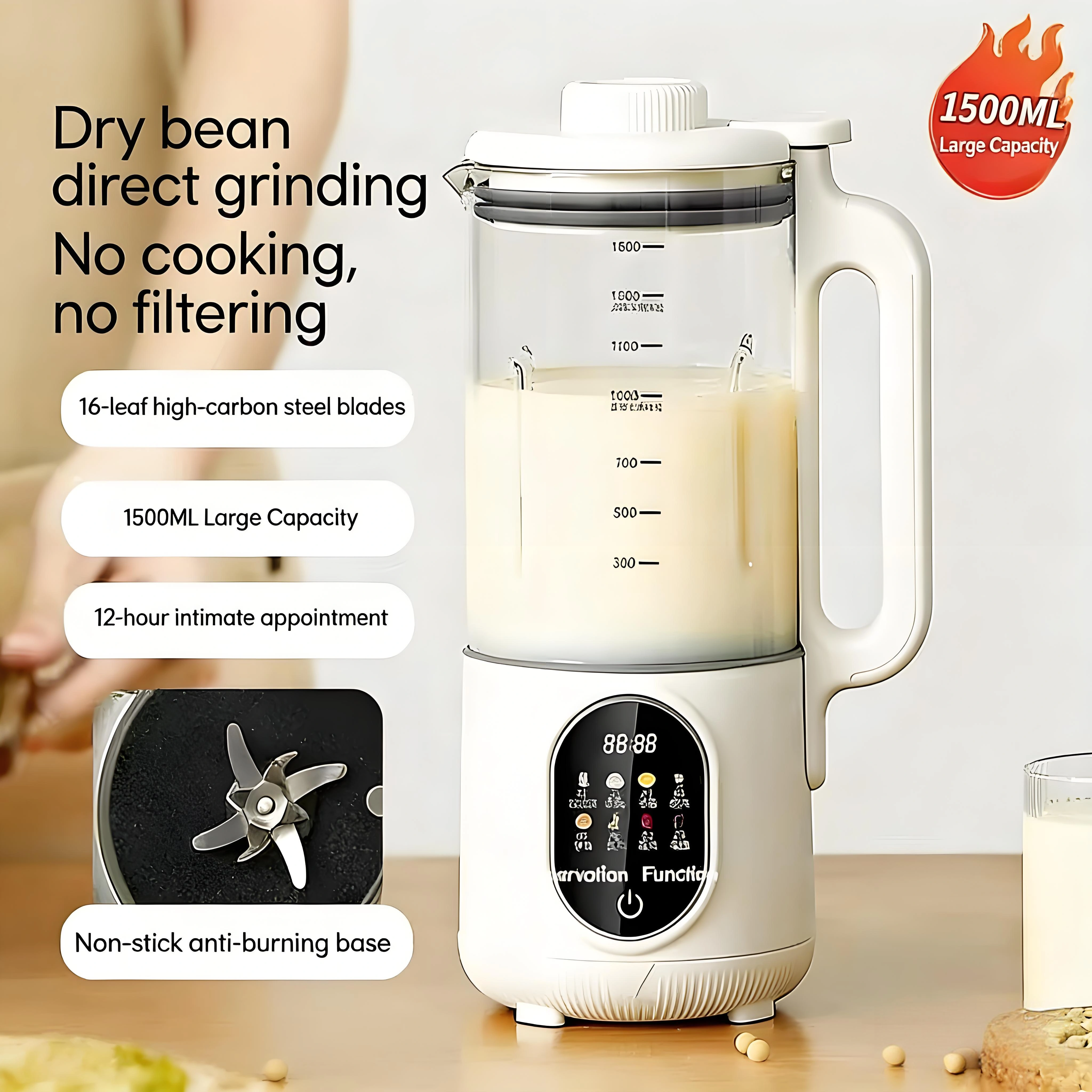 2-in-1 Multifunctional Soymilk - Baby Food Glass บทวิจารณ์และราคา