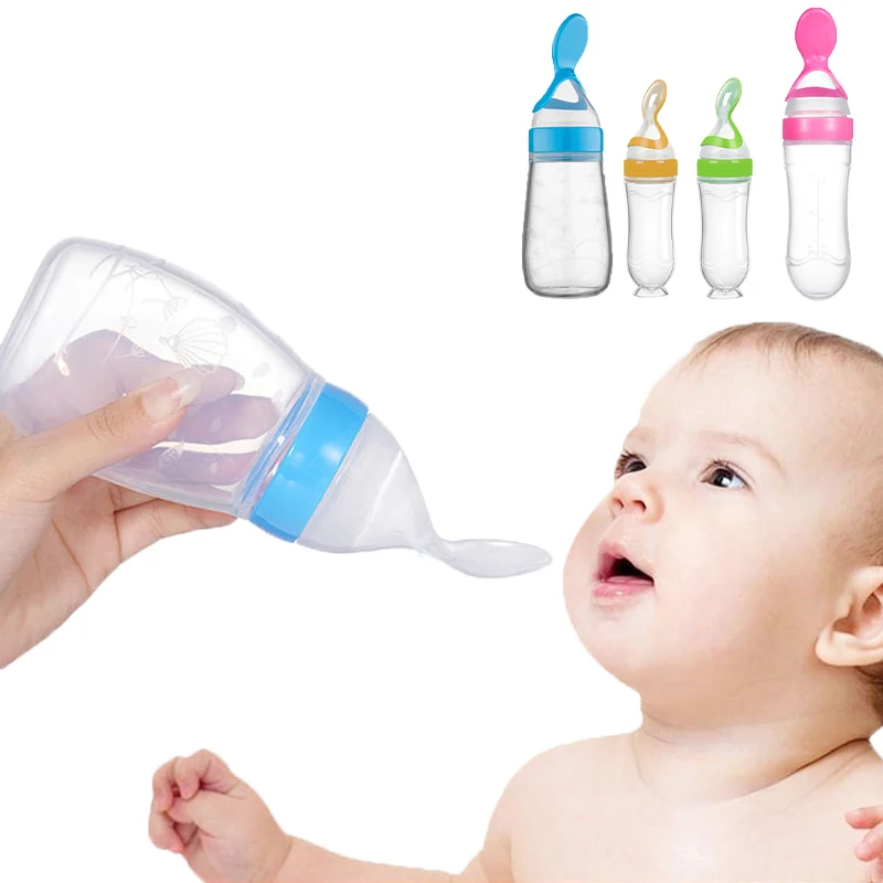Safe Baby Feeding Bottle Spoon - Baby Food Bites บทวิจารณ์และราคา