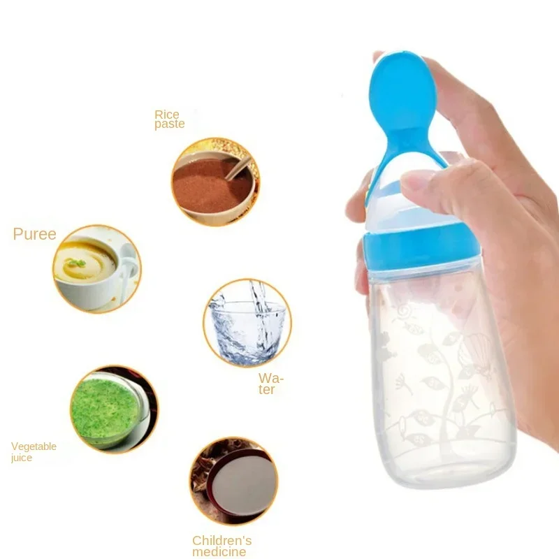Safe Baby Feeding Bottle Spoon - Baby Food Bites บทวิจารณ์และราคา