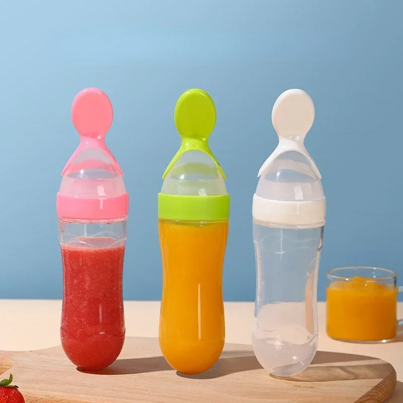 Safe Baby Feeding Bottle Spoon - Baby Food Bites บทวิจารณ์และราคา