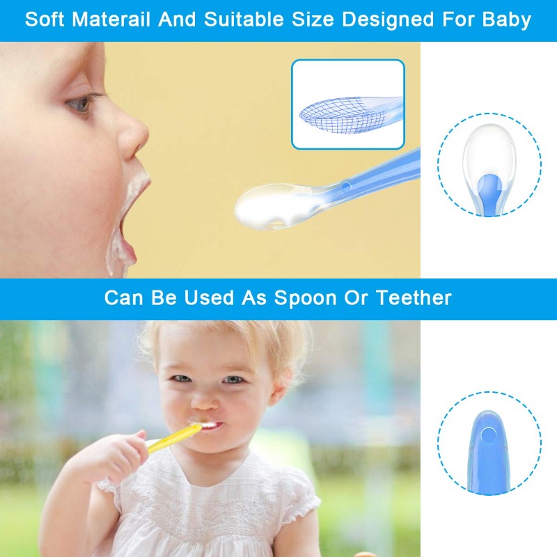 BPA Free Baby Silicone Spoons  - Baby Food Nutrition บทวิจารณ์และราคา