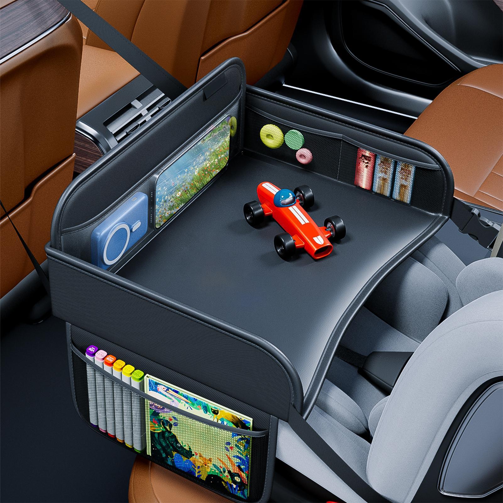 PU Leather Kids Travel Tray fo - Snack Cup Toddler บทวิจารณ์และราคา