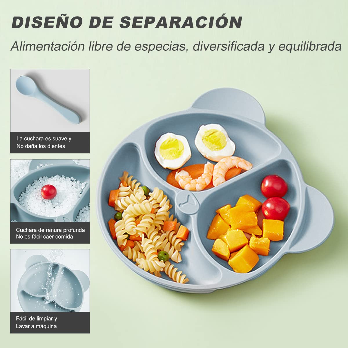4PCS Baby Feeding Set with Bib - Baby Food Dinner บทวิจารณ์และราคา