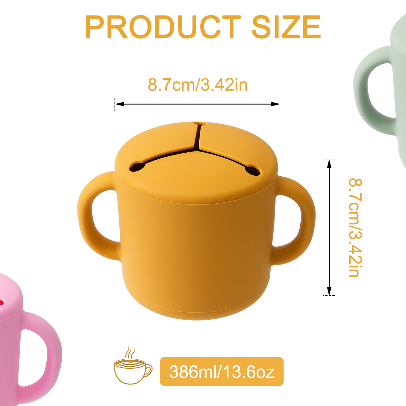 Color Kids 1PCS Silicone Baby  - Snack Cup Toddler บทวิจารณ์และราคา
