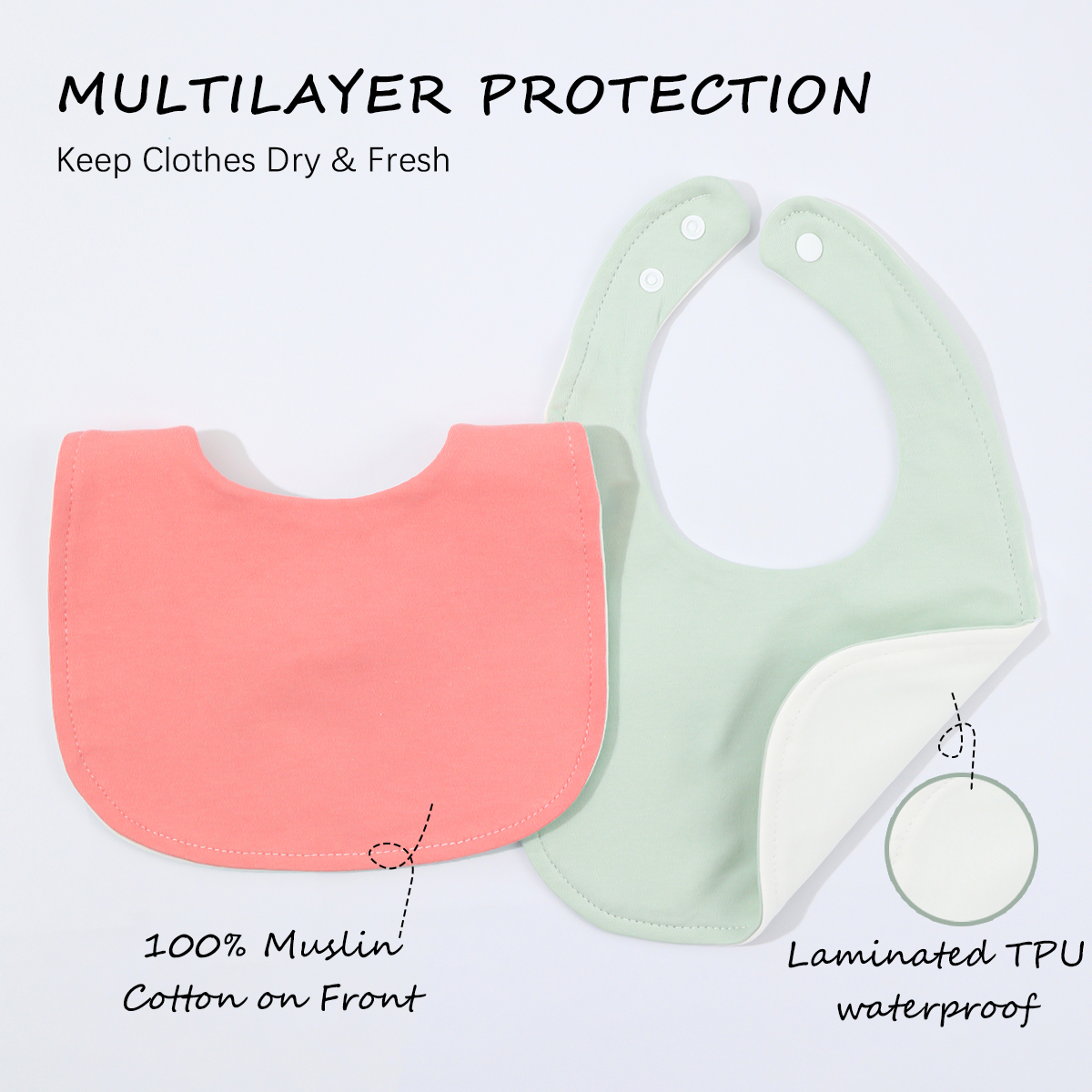 10-piece baby bib U-shaped sal - Baby Food Nutrition บทวิจารณ์และราคา